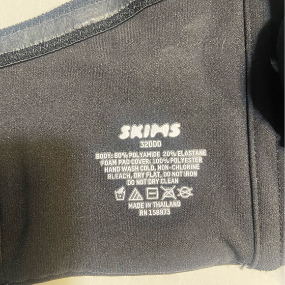 Skims fits everybody strapless bra 32DDD color onyx - Picture 2 of 2